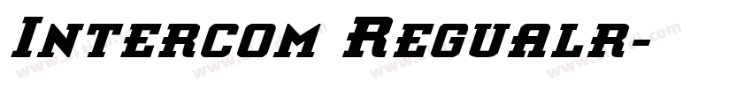Intercom Regualr字体转换